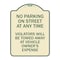 Signmission No Parking on Street Anytime Violators Towed Owner Expense Alum Sign, 18" L, 24" H, TG-1824-23692 A-DES-TG-1824-23692 - alternate 1